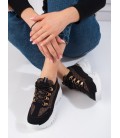 Laisvalaikio batai moteriški shelovet juodi (-os)raštuoti (-os)