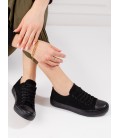 Laisvalaikio batai moteriški shelovet juodi (-os) klasikiniai (-ės)