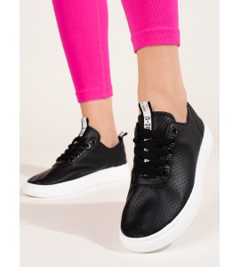 Moteriški juodi (-os) ažūriniai (-ės) batai sportiniai shelovet