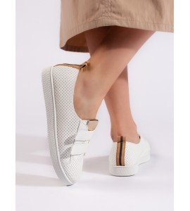 Laisvalaikio batai moteriški balti (-os) su lipukais