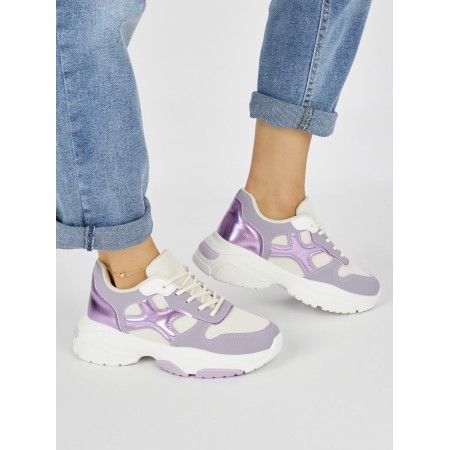 Laisvalaikio batai moteriški violetiniai