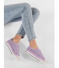 Violetiniai ažūriniai (-ės) laisvalaikio batai
